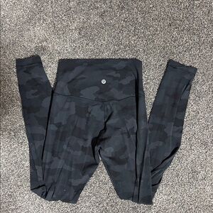lululemon athletica Black/Camo High-Rise Leggings